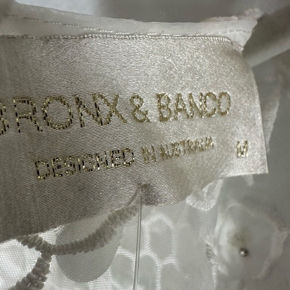 BRONX AND BANCO Osa Lace Dress Size US 6 Medium White - Picture 6 of 13